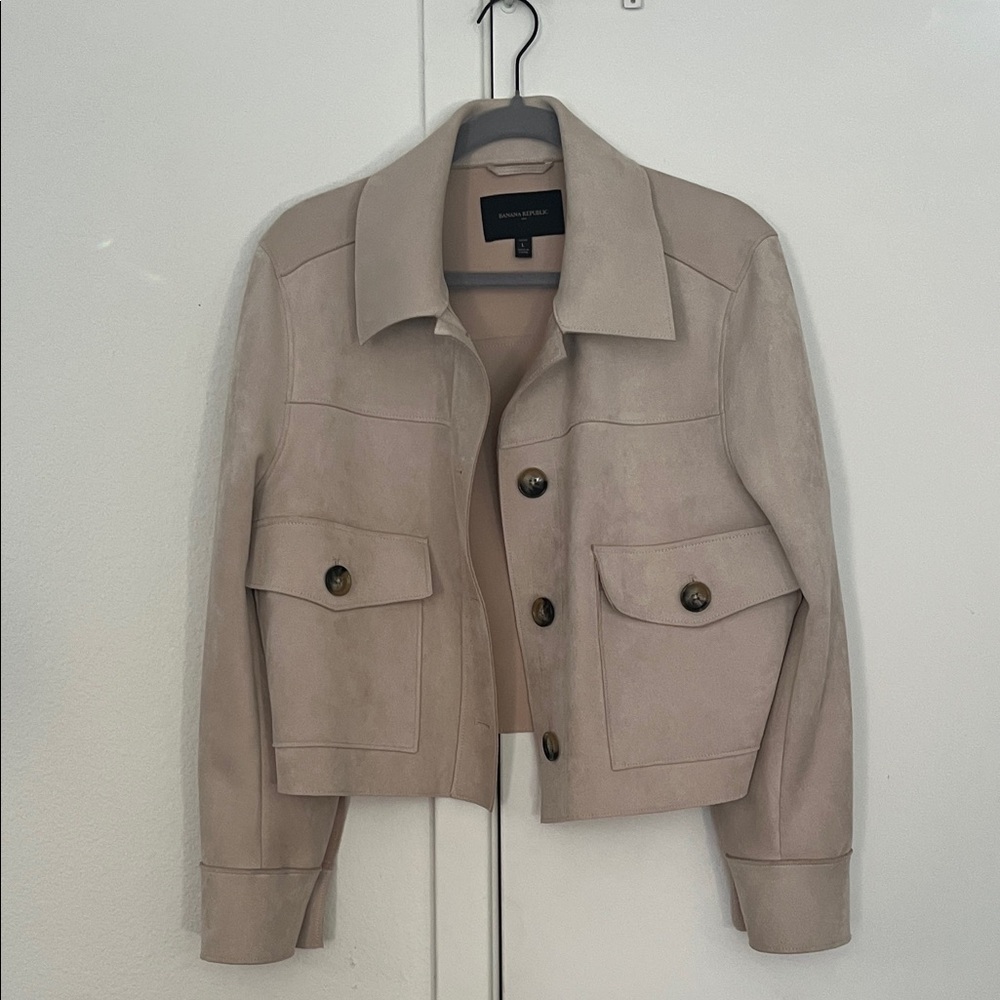 Banana Republic Women's Beige Suede Jacket